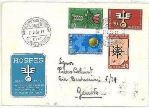 11370 - SWITZERLAND - POSTAL HISTORY - COVER 1954 - FOOTBALL World Cup-