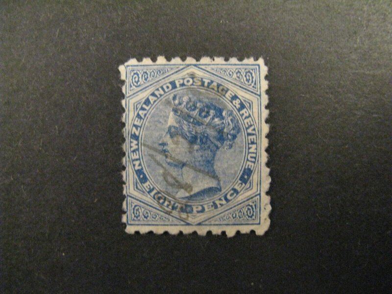 New Zealand #66 used diagonal crease across a23.5 9849 9849a