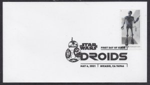 US 5581 Star Wars Droids 2-1B Droid BWP FDC 2021