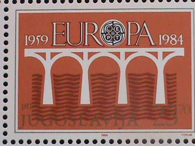 ​YUGOSLAVIA-1984 SC# 1678 EUROPA: 1959-84 EUROPA STAMPS MNH SHEET -VERY FINE