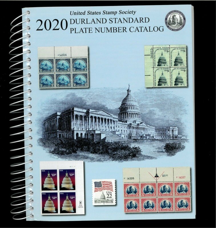 2020 United States Stamp Society Durland Standard Plate Number Catalogue