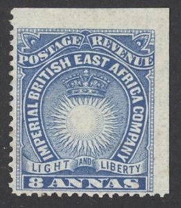 British East Africa Sc# 23 MH 1890-1894 8a blue Sun & Crown