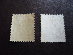Stamps - Gambia - Scott# 20-21 - Mint Hinged & Used Part Set of 2 Stamps