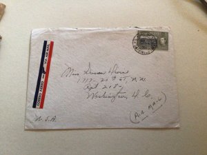 Trinidad and Tobago 1938 Lloyd Bremen to Washington USA  cover A6051