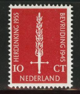 Netherlands Scott 367 MH* 1955 Liberation stamp