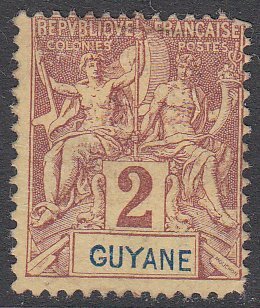 French Guiana 33 MH CV $1.45