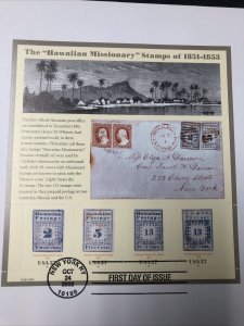 US 3694 Hawaiian Missionary Stamp First Day Of Issue Complete Sheet 2002