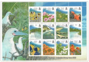 BIOT 2009 Flora and Fauna Sheet; Scott 394a, SG 414-25; MNH