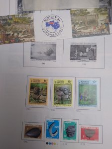 collection on pages French Polynesia 1981-85 PS: CV $143