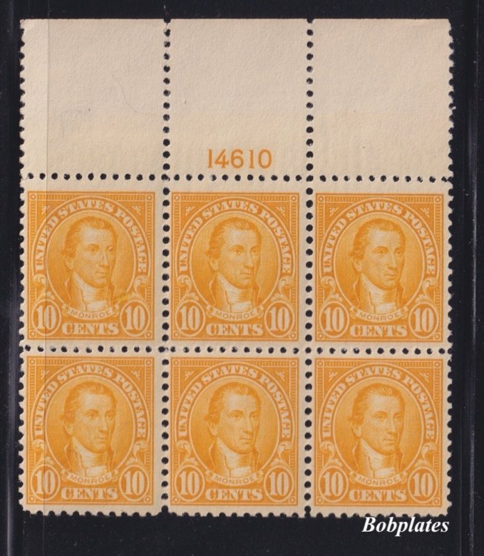 BOBPLATES US #562 Monroe Full Top Plate Block 14610 F-VF NH SCV=$425+