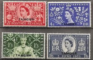 Great Britain Offices-Tangier 579-82 Mint OG DEFINS