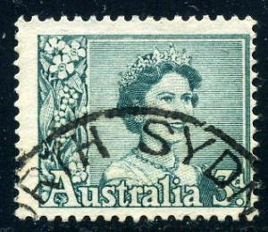 Australia - Scott #316 - 3d - Queen Elizabeth II - Used