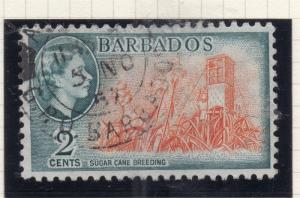 Barbados 1952-53 Early Issue Fine Used 2c. 296866