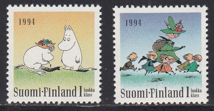 Finland # 931-932, Mooms Characters, NH,1/2 Cat.