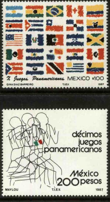 MEXICO 1506-1507, Pan American Games MINT, NH. VF.