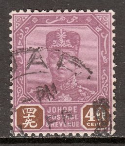 Malaya (Johore) - Scott #115 - Used - Pencil on reverse - SCV $11.00