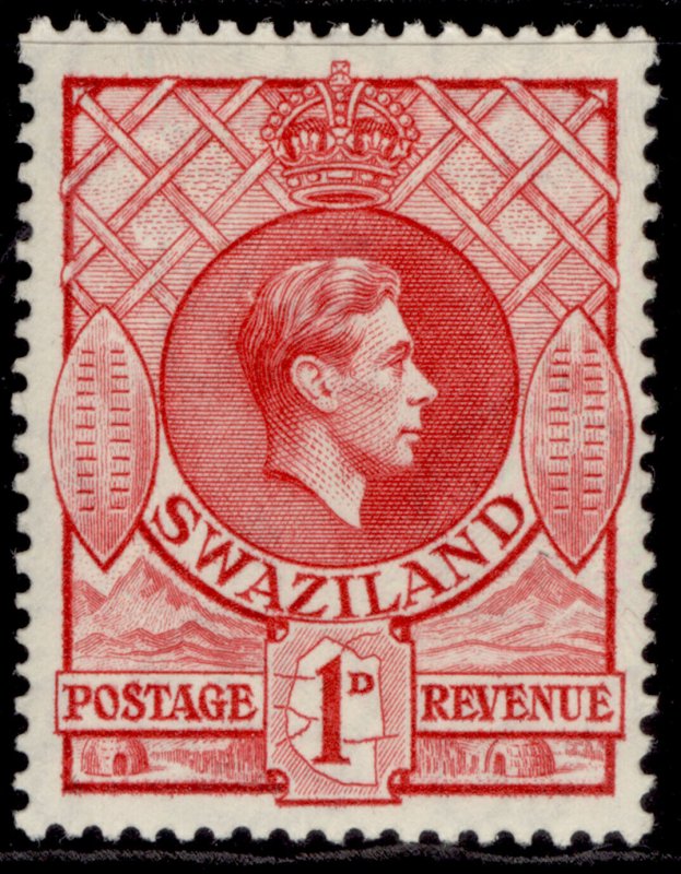 SWAZILAND GVI SG29, 1d rose-red, M MINT.