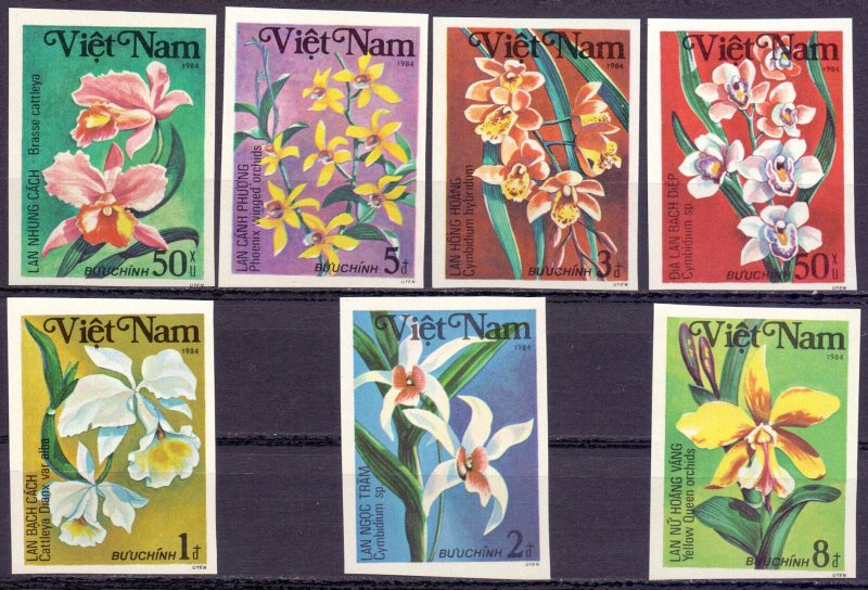 Vietnam. 1984. 1425U-31U. Flowers. MNH.