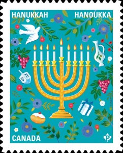 Canada 2023 MNH Stamps Scott 3411 Hanukkah Celebrations Judaism Jews