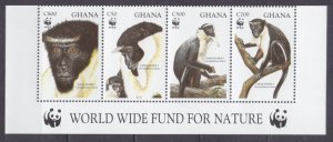 1994 Ghana 1973-1976strip+Tab WWF / Monkeys  9,50 €