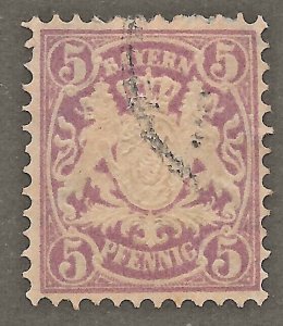 Germany - Bavaria (1878) - Scott # 40,   Used