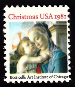 U.S.#1939 Madonna & Child 20c (1981) Single, MNH.