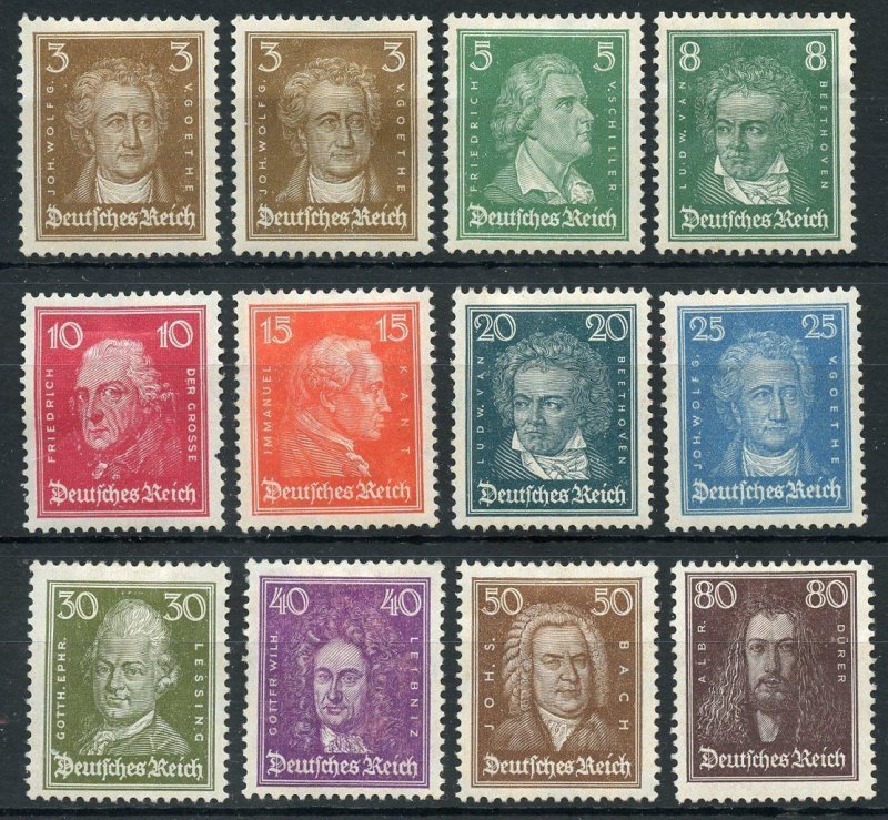 GERMANY DEUTSCHES REICH SCOTT#351/62   NEVER HINGED MINT SHOWN