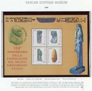 VATICAN CITY 1989  COMPLETE YEAR SET STAMPS MINT NH ON WHITE ACE ALBUM PAGES