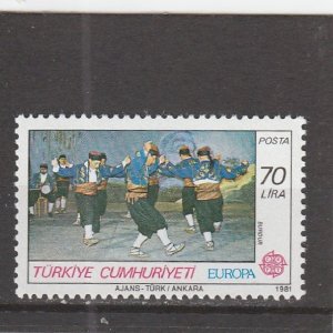 Turkey  Scott#  2179  MNH  (1981 Burdur Dance)