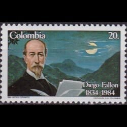 COLOMBIA 1984 - Scott# 935 Poet Fallon Set of 1 NH