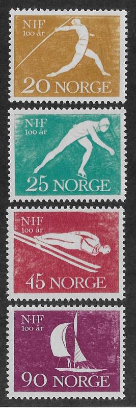 NORWAY SC# 389-92  FVF/MOG 1961