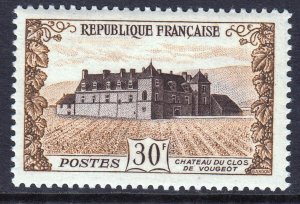 France 1951 Chateau de Clos Vougeot Mint MNH SC 670