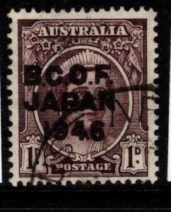 AUSTRALIA-B.C.O.F. SGJ2 1946 1d BROWN-PURPLE FINE USED