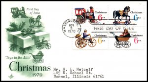 US 1418b Christmas Toys Artcraft Typed FDC