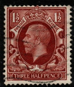 GB SG441d 1934 1½d RED-BROWN WMK SIDEWAYS FINE USED