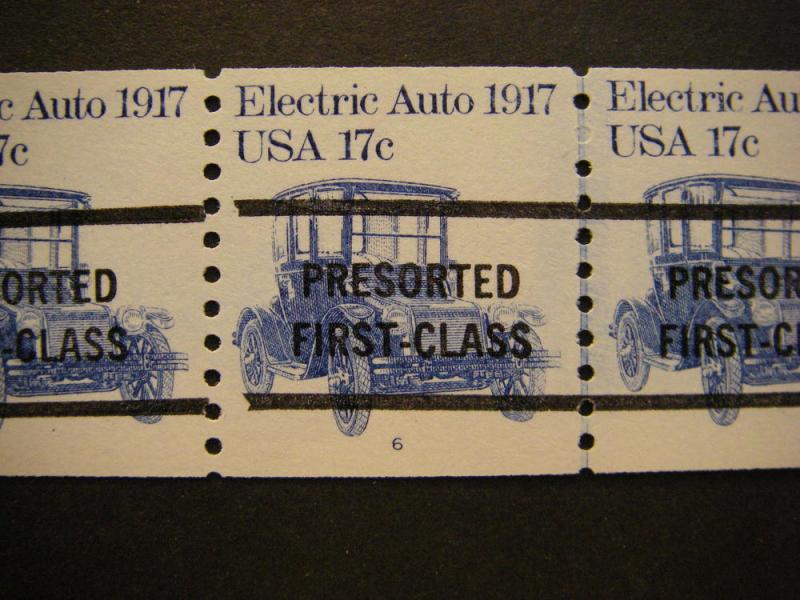 Scott 1906a, 17c Electric Auto, PNC5 #6B, GAP 1L, MNH Beauty