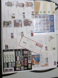 USA HUGE MIXE LOT. FDC, Stamps MNH & USED, Letters, BLOCKS, Postcards, MONSTERS
