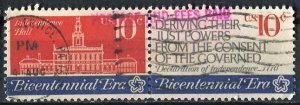 USA; 1974: Sc. # 1545-1546:  Used Se-Tenant Single Stamps