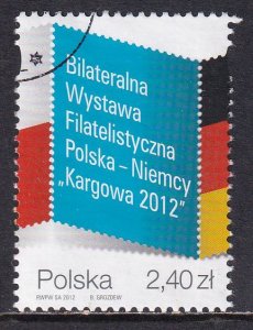 Poland 2012 Sc 4054 German Polish Philatelic Exhibition Kargowa Stamp Used