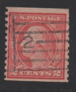Scott # 444  used  Washington Franklin