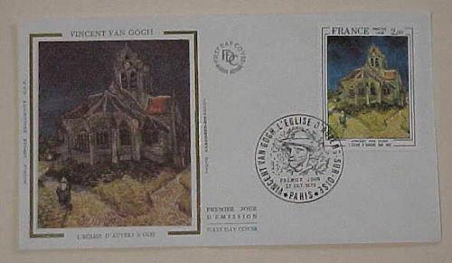 FRANCE FDC VAN GOGH 1979 SILK CACHET  UNADDRESSED