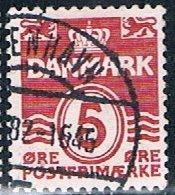 Denmark 224, 5o Numeral, used, VF