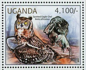 Owl Stamp Birds Pel's Fishing Cape Eagle Spotted African Wood S/S MNH #2795-2798