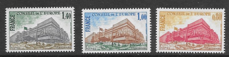 France -Council 1020-22   1977 set  VF  NH