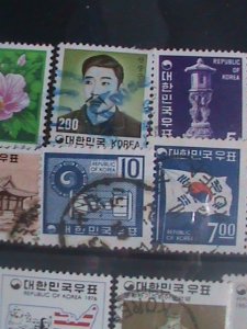 ​KOREA STAMP: 1960-VERY OLD MINT & USED 20 DIFFERENT STAMPS #10453-VF