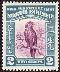 North Borneo 194 - Mint-H - 2c Palm Cockatoo (1939) (cv $5.90)