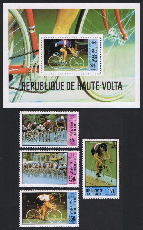 Upper Volta Olympic Games Moscow 4v+MS SG#563-MS567 SC#C258-C262