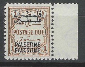 JORDAN – FOR USE IN WEST BANK  1 mill dues, double ovpt, (24-03 #457)