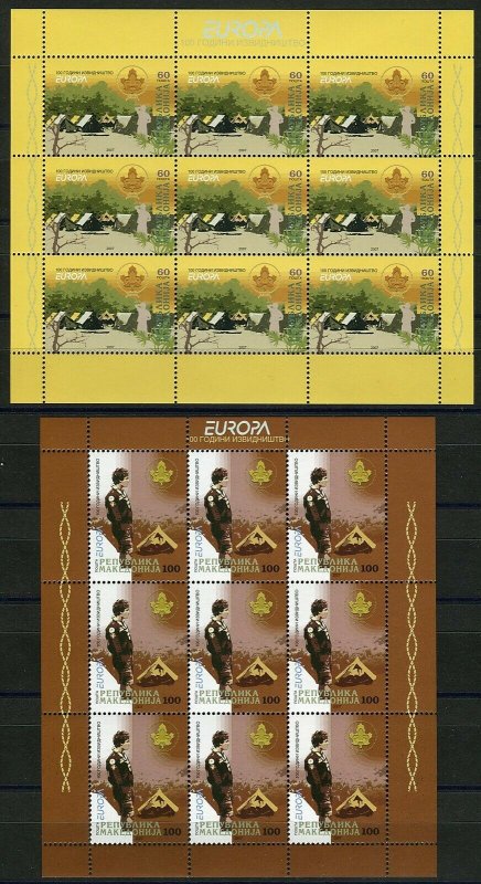 062 - MACEDONIA 2007 - EVROPA CEPT - Scouts - MNH Sheet