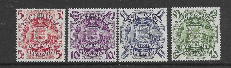 australia 218-21  1949 set 4 VF  LH